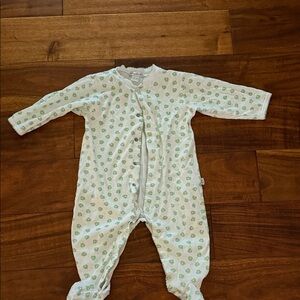 Kissy Kissy White and Green Kids One Piece